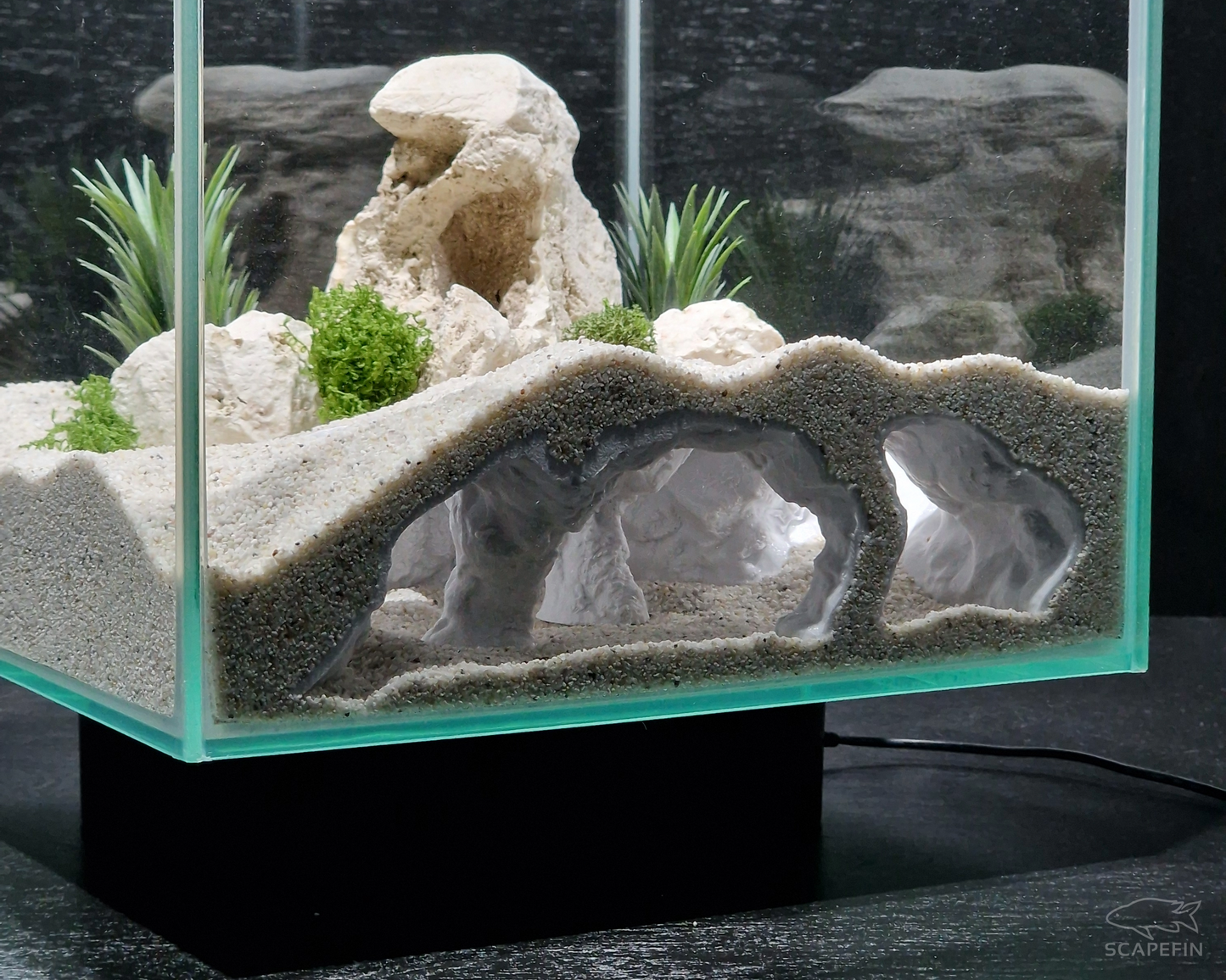 Atlantis Hidden Observation Cave | Aquarium & Terrarium Decor | Natural Hide for Fish, Plecos, Shrimp, Beetles or Reptiles