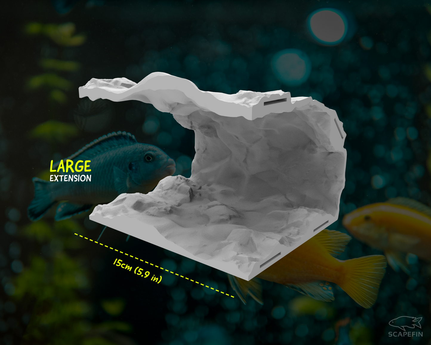 Modular Grotto Observation Cave | Build-Your-Own Aquarium & Terrarium Hide