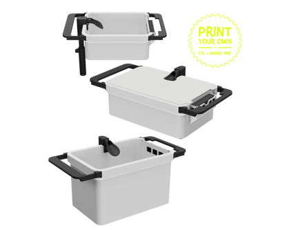 Air-Powered Fry Incubation Tray | 3D Printable File (STL + 3MF)