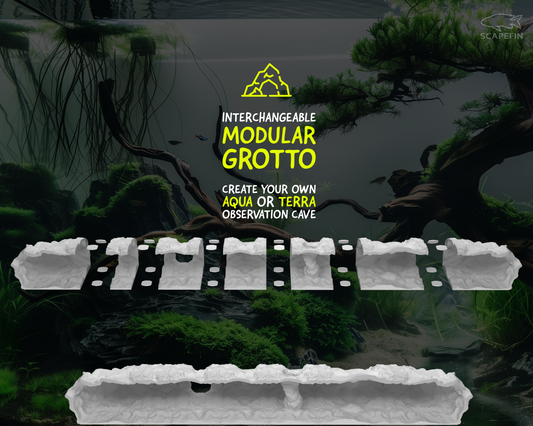 Modular Grotto Observation Cave | Build-Your-Own Aquarium & Terrarium Hide