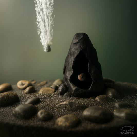 Menhir Hideaway | Aquarium & Terrarium Cave Shelter for Fish, Shrimp, Reptiles